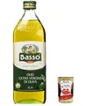 Produktbild: 6x Basso olio extra vergine di oliva, 100% Italienisches natives Olivenöl extra -kaltgepresst, 1lt + Italian Gourmet polpa 400g