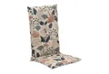 Produktbild: GO-DE Hochlehnerauflage Stuhlauflage XIMULI, B 50 x L 120 cm, Creme, Blau, (1 St), für Hochlehner-Stühle