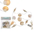 Produktbild: Lichterkette aus Muscheln 9 warmweiße Led's 1,1M Maritim Licht Girlande Party