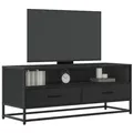 Produktbild: vidaXL TV-Schrank Schwarz 100x34,5x40 cm Holzwerkstoff und Metall