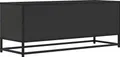 Produktbild: vidaXL TV-Schrank Schwarz 100x34,5x40 cm Holzwerkstoff und Metall