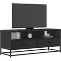 Produktbild: Vidaxl - Tv-schrank Schwarz 100x34,5x40 Cm Holzwerkstoff Und Metall