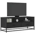 Produktbild: TV-Schrank Schwarz 100x34,5x40 cm Holzwerkstoff und Metall