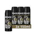 Produktbild: Axe Bodyspray Gold Temptation Deo ohne Aluminium sorgt 48 Stunden lang für effektiven Schutz vor Körpergeruch 150 ml 3 Stück
