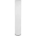 Produktbild: LED Stehleuchte Wohnzimmer modern Standlampe 3 flammig Stehleuchte weiß mit Textilschirm, Metall weiß nickel, 3x 9W 3x 810lm warmweiß, DxH 19x110 cm