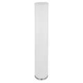 Produktbild: LED Stehleuchte Wohnzimmer modern Standlampe 3 flammig Stehleuchte weiß mit Textilschirm, Metall weiß nickel, 3x 9W 3x 810lm warmweiß, DxH 19x110 cm