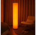 Produktbild: GLOBO LIGHTING LED Stehlampe, Leuchtmittel inklusive, Warmweiß, Stehlampe Stehleuchte Wohnzimmerlampe 3 flammig Stoff weiß LED H 110cm