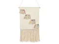 Produktbild: Wanddekoration Baumwolle beige handgemacht Boho Wandbehang mit Fransen Burewala
