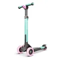 Produktbild: BERG Nexo Kinderroller Kinderscooter faltbar ab 2 Jahre | Höhenverstellbarer Tretroller Scooter mit LED Rädern | Dreirad Roller für Kinder Jungen & Mädchen, bis 12 Jahre | Farbe: Mint