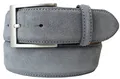 Produktbild: BELTINGER Veloursleder-Gürtel 4 cm | Hochwertiger Herren-Ledergürtel 40mm | Wildleder-Gürtel | Dunkelgrau 90cm