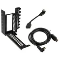 Produktbild: CableMod Montagesatz für Vertikale Grafikkartenhalterung Beinhaltet Grafikkarten Halterung, PCIe x16 Riser Kabel, 1x Displayport Kabel, 1x Hdmi Kabel, Farbe Schwarz
