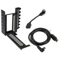 Produktbild: CableMod vertikale Grafikkartenhalterung mit PCIe x16 Riser Kabel, 1x DisplayPort, 1x HDMI - schwarz