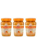 Produktbild: Griechisches Tahini Sesampaste mit Orange 3x 350g Glas | Klassiker der Griechischen Küche | +20ml Jassas Olivenöl