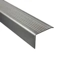 Produktbild: Edelstahl Treppenkantenprofil Stufenprofil Profil Leiste T30mm H20mm 2,5m gebürstet