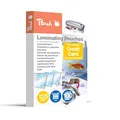 Produktbild: Peach Laminierfolien 54x86mm Kreditkarte - 125 mic - 100 pouches - glänzend - kompatibel mit Laminiergeräten aller Markenhersteller - PP525-07