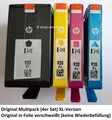 Produktbild: Original HP 920BK XL + 920XL Farben Multipack Tintenpatronen OfficeJet 6000 6500