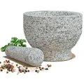 Produktbild: Granitmörser Granit-Mörser mit Stößel zum Zerkleinern von Kräutern & Gewürzen