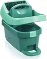 Produktbild: Leifheit Wischtuchpresse Profi Evo 55076 | Mop Eimer mit Rollen & Fußbedienung | 8 Liter | Kunststoff | Grün