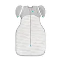 Produktbild: Love To Dream Wickelsack für den Übergang, Größe M, 6–8,5 kg, Weiß, eng anliegende Passform, abnehmbare Flügel, 2,5 Tog (16–20 °C), maschinenwaschbar, Von Hebammen empfohlen, Doppelreißverschluss