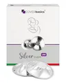 Produktbild: COVERbasics Silver Cups - Silberhütchen Stillen bei wunden Brustwarzen - Stillhütchen Silber - 2 Stück Wiederverwendbar - Brustschutz Wochenbett - Medizinprodukt dermatologisch getestet