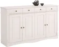 Produktbild: Home affaire Sideboard Teresa (Maße (B/T/H): 152/37/90 cm), Kommode, 4-türig, Breite 152 cm, aus massiver Kiefer, FSC®