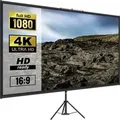 Produktbild: VEVOR 16:9 Beamer Leinwand Stativ 4K HD Stativ Leinwand Präsentationswand Projektionsfläche 160x95cm Projektionsleinwand Stativ 200-250cm höhenvers