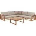 Produktbild: Beliani Lounge-Set, Taupe, Holz, 5-Sitzer, FSC 100%, Loungemöbel, Gartenlounge-Sets