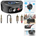Produktbild: Bluetooth HiFi-Empfänger für Stereoanlage, RCA 3,5mm AUX, 1 Watt, Grau, Cinch