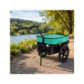 Produktbild: SAMAX Lastenanhänger / Fahrradanhänger für 60 Kg / 70 Liter mit Kupplung in Grün