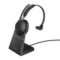 Produktbild: Jabra Evolve2 65 USB-A MS Mono Headset mit Ladestation für Microsoft Teams, schwarz