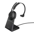 Produktbild: Jabra Evolve2 65 USB-A MS Mono Headset mit Ladestation für Microsoft Teams, schwarz 1000016826