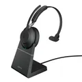 Produktbild: Jabra Evolve2 65 Wireless PC Headset with Charging Stand schwarz