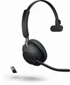 Produktbild: Jabra Evolve2 65 Link380a MS Mono mit Tischladegerät, Schwarz, Bluetooth, NEU
