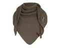 Produktbild: Knit Factory Schal Coco Dreiecksschals 190x85 cm Glatt Braun, (1-St), Schal Strickschal Umhängetuch Tuch Strickware