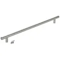 Produktbild: SO-TECH® Möbelgriff Stangengriff G17 echt Edelstahlrohr Ø 12 mm inkl. Schrauben (20-St), Edelstahl gebürstet, Bohrlochabstand 320 mm, Schubladengriff silberfarben Bohrlochabstand 320 mm | 38 cm x 3.2 cm