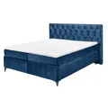 Produktbild: Boxspringbett - mondscheinblau - Tonnentaschenfederkern - H2 - 180x200 cm