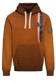 Produktbild: King Kerosin Herren Hoodie · Oilwash · Kapuzenpullover · Sweater · Hooded · Used Look · Sweatshirt · Racing · Print · Patches · Vintage · Retro · Usa · Biker · Langarm · Patch ·