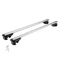 Produktbild: Wiltec Dachträger Universal 120 cm, Dachgepäckträger bis 90 kg, Gepäckträger aus Aluminium, Robuster Dachbox Grundträger, Dachgrundträger für Auto