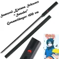 Produktbild: NEU Samurai Katana Schwert Sasuke schwarz 100cm für Cosplay Sammler Naruto Fans