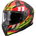 Produktbild: LS2 FF811 Vector II Carbon Tantic Helm, rot-gelb, Größe L für Männer