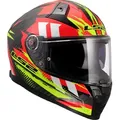 Produktbild: LS2 FF811 Vector II Carbon Tantic, Integralhelm - Schwarz/Rot/Neon-Gelb - L