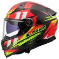 Produktbild: LS2, Integraler Motorradhelm VECTOR II CARBON TANTIC Red H-V Yellow, L