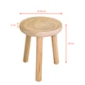 Produktbild: Holz Blumenhocker  mit 3 Beinen - Größe + Farbe wählbar - Blumen Ständer massiv
