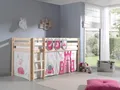Produktbild: Spielbett Pino mit Textilset Vorhang und 3 Taschen 