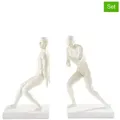 Produktbild: Jotex 2er-Set: Bücherhalter ''Human Push'' in Weiß - (B)16,5 x (H)26,7 x (T)11 cm
