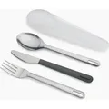 Produktbild: GoeatTM Dejosephjoseph Joseph Tragbares Besteckset De Aus Rostfreiem Stahl, Messer, Gabel Und Löffel, Kompakt, Ideal Zum Mitnehmen Beim Picknick, Auf Reisen Oder Zum Mittagessen, Grün