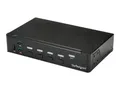 Produktbild: StarTech.com 4 Port HDMI KVM Switch - HDMI KVM Umschalter mit USB 3.0 Hub