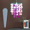 Produktbild: Kinder Hänge Leuchte Dimmbar Spiel Mädchen Zimmer Pink Decken Lampe Fernbedienung Im Set Inkl. Rgb Led Leuchtmittel