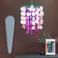 Produktbild: RGB LED Kinder Hänge Leuchte dimmbar Mädchen Decken Lampe Pendel Fernbedienung