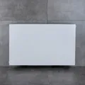 Produktbild: BELRAD Heizkörper Verkleidung Planplatte magnetisch, weiß RAL 9016, glatte Front aus Edelstahl, einfache Montage für Rippenheizkörper 600x600 mm